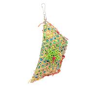 YCHUCH Parrot Shredding Toys Parakeet Chewing Toy Crinkle Paper Bamboo Woven Pouch Shredder Foraging Toy For For Finch Canary Parrot Chewing Toys Medium Parrots