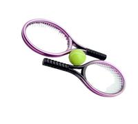 YCHUCH Plastic Miniature Tennis Racket Model Set for Doll House Accessories Sport Gear for Kids Craft Toy Collectible Kids Doll House Activity Set
