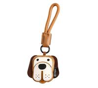 YCHUCH Stylish Leather Dog Key Holder Soft And Practical Leather Keyring Bag Pendant Fashion Bags Decoration For Student Creative Fashion Keychain