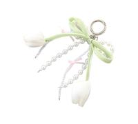 YCHUCH Trendy Flower Embellished Phone Chain Beaded Strap For Most Smartphone Models Quick Installation Gift For Women Girl Elegant Mobile Necklace Charm