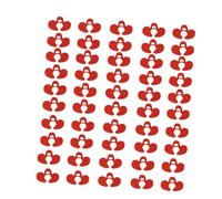 YCHYLIQ 50/100/150/200 PCS Needleless Peeping Devices Chicken Peeping Glasses Pheasant Poultry Eye Mask Glasses Anti-Peck (Red, Small, Medium, Large) 50pc red small