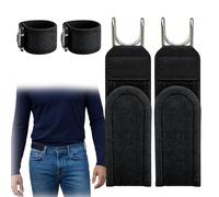 YciVhh 4PCS No Buckle Belts For Men, Buckleless Belts For Men And Women, Elastic Belt, Comfortable And Adjustable For Daily For Daily Business And Casual Wear, For Various Trousers
