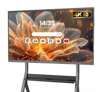 YCKJNB 65" Smart Board 4K UHD, Interactive Whiteboard with Built-in Camera & Mic, Android OS, 8GB+128GB, All-in-One Wireless Touchscreen Digital Whiteboard for Classroom Home Office Studio