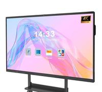 YCKJNB 75 inch 4K Touchscreen Smart Board, UHD Display Electronic Whiteboard, 8GB RAM, 128GB ROM, Built in Ultra High Definition Camera, Microphone, Support WiFi, Bluetooth, HDMI (Wall Mount Only)