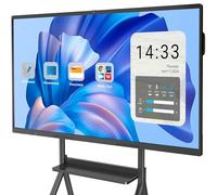 YCKJNB Smart Board, 55" Interactive Whiteboard, 4K UHD Touchscreen Display Electronic Whiteboard, 8+128 GB, Android 14, All-in-One for Classroom Office Home Business (Board & Wall Mount Only)