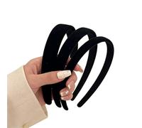 YCKXXL Black Headband for Women, Girls, Wide Headbands, Cute Headbands - Soft Plain No-Teeth Thick Hoop Hair Accessories