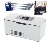 Yclty Mini Insulin Travel Case Cooler, 2-8°C Medical Refrigerator, Insulin Pen Case with Portable Backpack - 8.3x3.7x3.6in (Size : Lithium Battery x 2)