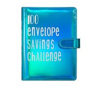 YCMGBH 100 Envelope Challenge Binder Save Savings Challenges Loose-Leaf Binder Budget Binder with Cash Envelopes Money Organizer System(Purple)