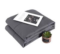YCNLYSSR Adult Weighted Blanket, Gravity Blanket Removable Cover - Premium Cotton Material with Glass Beads, Available in All Seasons Cooling Weighted Blanket for Adult,150x203cm(about6.8kg)