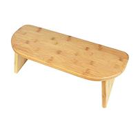 YCNLYSSR Bamboo Kneeling Meditation Bench, Locking Hinges & Free Black Canvas Carry Bag, Folding Portable Design for Outdoor use & Travel