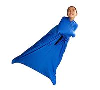 YCNLYSSR Breathable Sensory Full Body Cocoon Sock For ADHD Kids Wrap To Relieve Stress Physical Therapy Boys & Girls Autism Anxiety Aspergers And Sensory Integration (Color : Blue, Size : S)