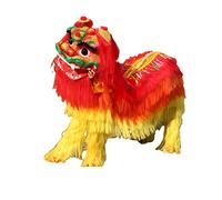 YCNLYSSR Chinese Dragon Dance Chinese Lion Dance Mascot Costume，Northern Lion Lion Head, Dragon and Lion Dance Props and Costumes， for two Adult Show Lion Dance Crafts