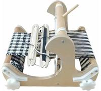 YCNLYSSR DIY Hand-Knitting Weaving Machine, Desktop Wooden Weaving Loom, Weaving Frame Loom with Mixed Yarns, Rigid Healds and Shuttles, for Beginners, Craft Artist
