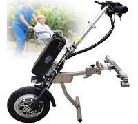 YCNLYSSR Electric Wheelchair Pull Device, 500W Handcycle Attachment, 48V 17Ah Lithium Battery, 80 Km Range, 3 Speeds, Front Light, Shock Absorber