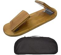 YCNLYSSR Ergonomic Bamboo Kneeling Stool Foldable Meditation Bench for Yoga & Comfort Perfect for Home & Office Use - Eco-Friendly Design Enhance Posture & Relaxation