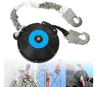 YCNLYSSR Fall Arrest Lanyard for Roofing and Construction Safety, Retractable with Ribbon, 330lb Load Capacity, 10m Length, Personal Fall Protection Gear
