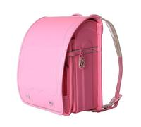 YCNLYSSR Fully-automatic Japanese School Bag for Boys and Girls, PU Leather Backpack Large Capacity Light Weight Burden Reduction Backpack,PinkC