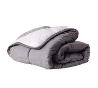 YCNLYSSR Gravity Blanket, Weighted Blanket Twin - Cooling Weighted Blanket, Solid Color Lambskin Blanket/Calm Sleeping, Durable Quilts, Gray,120cm*180cm(6.8kg)