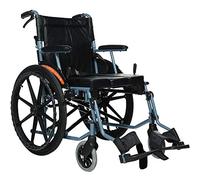 YCNLYSSR Lightweight Wheelchair,Lightweight Electric Aluminum Transport with 46Cm Seat Foldable Wheel Chair for Transporting and Storage - 22Inch Rear Wheels for Smoother Ride, 220 Lb Weight Capacit