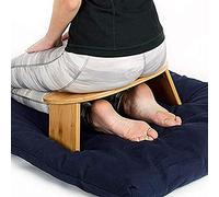 YCNLYSSR Meditation Bench, Bamboo Meditation Stool Folding Knee Seat Bench Ergonomically Shaped Booster Seat - Esoteric Gifts