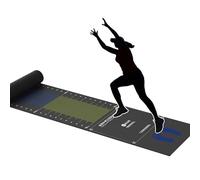 YCNLYSSR Standing Long Jump Mat，jump rope mat Carpeted Long Jump Measuring Pad, Jump Practice Trainer Device, Black Jump Roping Training Mat, Anti Slip Long Jump Test Rug(Kids)