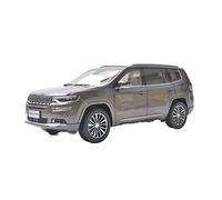 YCNXEB 1 18 For Jeep Grand Commander Brown SUV Alloy Diecast Car Model As Gift Hand Craft For Adults Classic Car's Set