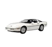 YCNXEB 1:18 Scale For Chevrolet Corvette C4 1986 Special Edition Metal Car Model Finished Collection Display Classic Cars Collectible(White)