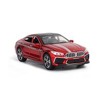 YCNXEB 1 24 For BMW M8 Alloy Car Model Metal Diecast Vehicle Toys Cars Model Kids Simulation Car Classic Cars Collectible(Red)
