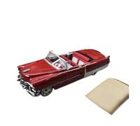 YCNXEB 1/43 Cadillac Cadillac Eldorado Convertible Live Top American Alloy Collector Car Model Classic Cars Collectible(Red)