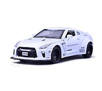 YCNXEB Decoration Home Diecast Car For GTR Pull Back Scale 1 32 Alloy Toy Simulation Suitable Collection Classic Cars Collectible(White)