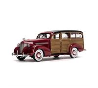 YCNXEB For Chevrolet Woody Surf Wagon 1939 1 18 Alloy Car Model Diecast Vehicles Toys Decoration Collection Classic Car's Set(Red)
