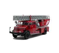 YCNXEB For Krupp DL52 1 43 Alloy Fire Truck Car Model Metal Ladder Toy Vehicle Ornaments Boys Gifts Classic Car's Set