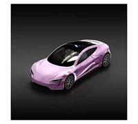 YCNXEB For Tesla Roadster 1 64 Alloy Car Model Metal Die-cast Concept Vehicle Collection Display Classic Car's Set(Pink)