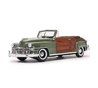 YCNXEB Model Car 1 18 For Chrysler 1948 Car Model Alloy Wood-grain Vehicle Traffic Simulation Collection Gifts Classic Cars Collectible