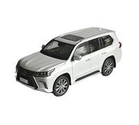 YCNXEB Model Car 1 18 For Lexus LX570 2019 White SUV Zinc Alloy Simulation Car Model For Adult Business Gift Classic Cars Collectible