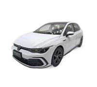 YCNXEB Model Car 1 18 For Volkswagen Golf 8 R-Line 2021 White Simulation Zinc Alloy Car Model As Business Gift Classic Cars Collectible