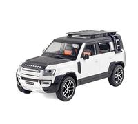 YCNXEB Model Car 1 24 Defender SUV Alloy Car Model Diecast Vehicles Metal Simulation Collections For Classic Cars Collectible(White)