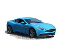 YCNXEB Model Car 1 24 For Aston Martin VANQUISH V12 Supercar Alloy Car Model Diecast Collect Toy Boy Birthday Gifts Classic Cars Collectible(Blue)