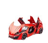 YCNXEB Model Car 1 24 For Lykan Supercar Model Diecast Alloy Car Model Crafts Decoration Collection Classic Cars Collectible(Red)