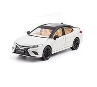 YCNXEB Model Car 1 24 For Toyota Camry Diecasts Toy Car Model High Simulation Pull Back Sound And Light Collection Classic Cars Collectible(White)