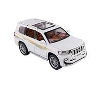 YCNXEB Model Car 1 24 For TOYOTA LAND CRUISER PRADO Die Casting Metal Car Model Toys With For Kids Birthday Gifts Classic Cars Collectible(White)