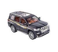 YCNXEB Model Car 1 24 For TOYOTA LAND CRUISER PRADO Die Casting Metal Car Model Toys With For Kids Birthday Gifts Classic Cars Collectible(Black)