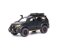 YCNXEB Model Car 1 24 For Toyota Prado Overbearing Modified Version Simulation Die-casting Alloy Car Toy Model Decoration Classic Cars Collectible(Black)