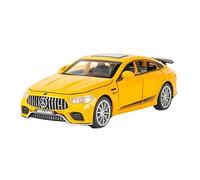 YCNXEB Model Car 1 32 For AMG GT63S Alloy Sports Car Model Simulation Door Can Be Opened Music Pull Back Classic Cars Collectible(Yellow)