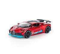 YCNXEB Model Car 1 32 For Bugatti DIVO Super Sports Car Alloy Diecast Model With Sound Light Toys Classic Cars Collectible(Red)