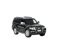 YCNXEB Model Car 1 32 For Mitsubishi Pajero V97 Alloy Simulation Off Road Vehicle Model Pull Back Music Classic Cars Collectible(Black)