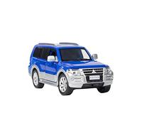 YCNXEB Model Car 1 32 For Mitsubishi Pajero V97 Alloy Simulation Off Road Vehicle Model Pull Back Music Classic Cars Collectible(Blue)