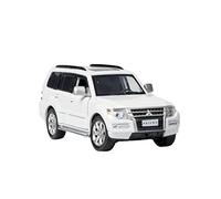 YCNXEB Model Car 1 32 For Mitsubishi Pajero V97 Alloy Simulation Off Road Vehicle Model Pull Back Music Classic Cars Collectible(White)