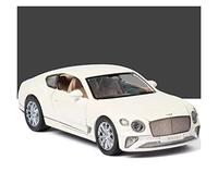 YCNXEB Model Car For Bentley 1 24 Simulation Alloy Acousto-optic Force Control Model Toy Car Classic Cars Collectible(White)