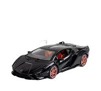 YCNXEB Model Car For Lamborghini Bison Sian FKP 37 1 24 Alloy Die Cast Sound Light Pull Back Collection Supercar Classic Cars Collectible(Black)